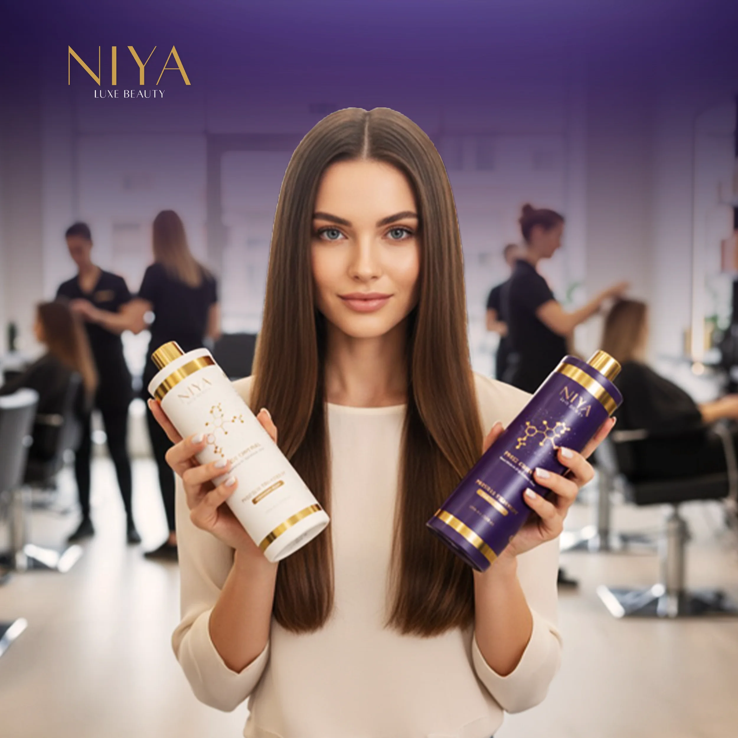 Colored Hair Protein Treatment Anti Frizz Control System - Image 6